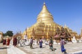 Architecture of Shwezigon Pagoda in Bagan